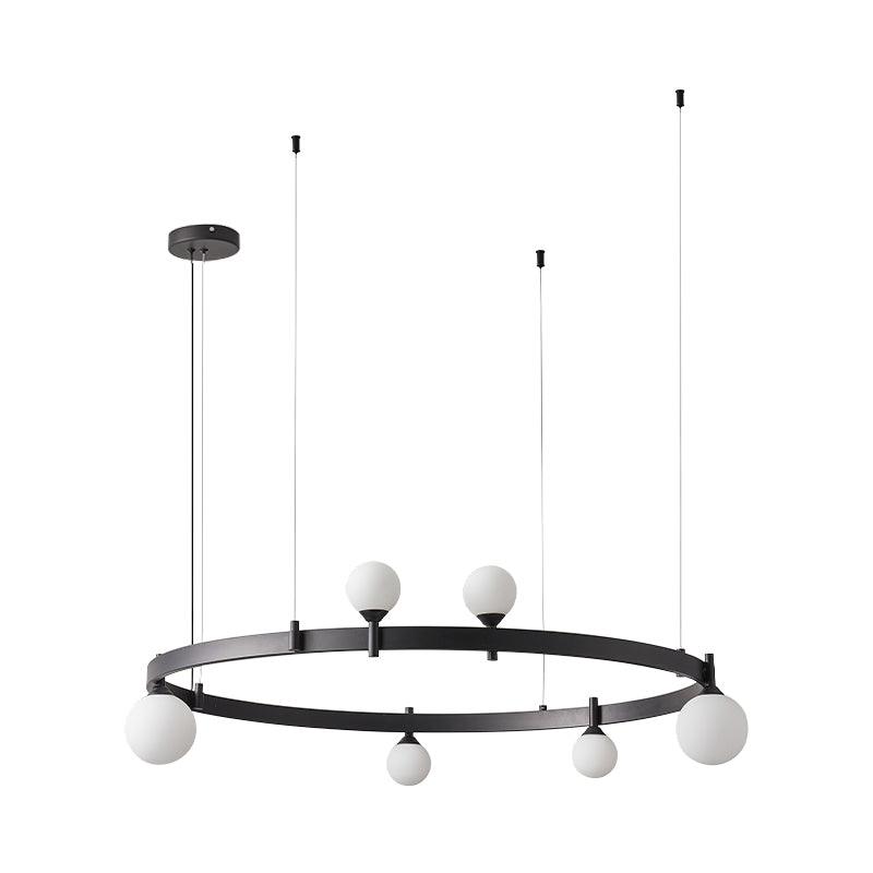 Orel hanglamp ronde zwarte ring