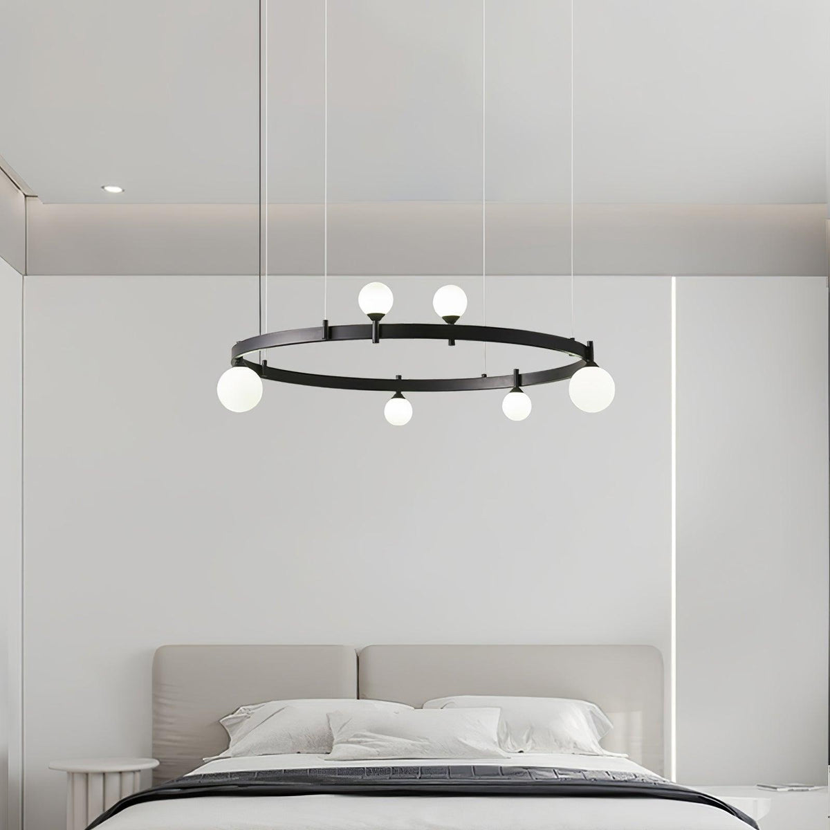 Orel hanglamp ronde zwarte ring