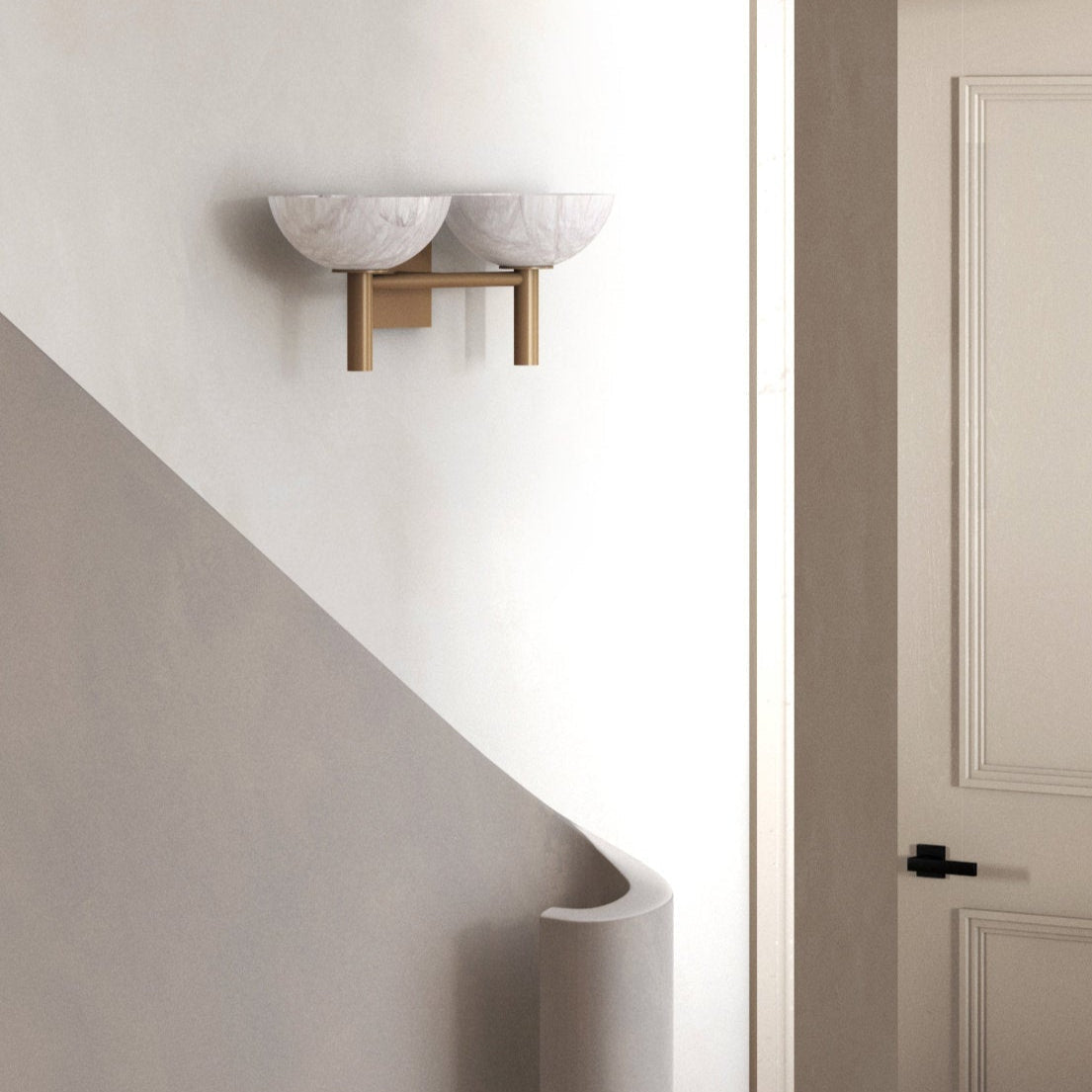 Avenenaria wandlamp met albasten kap