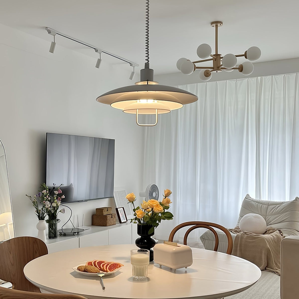 Divor Aluminium glamoureus hanglamp
