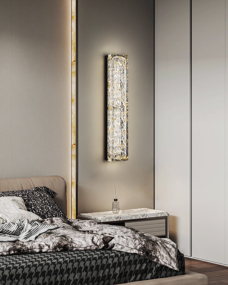 Mavi Prismatische rechthoekige hars wandlamp