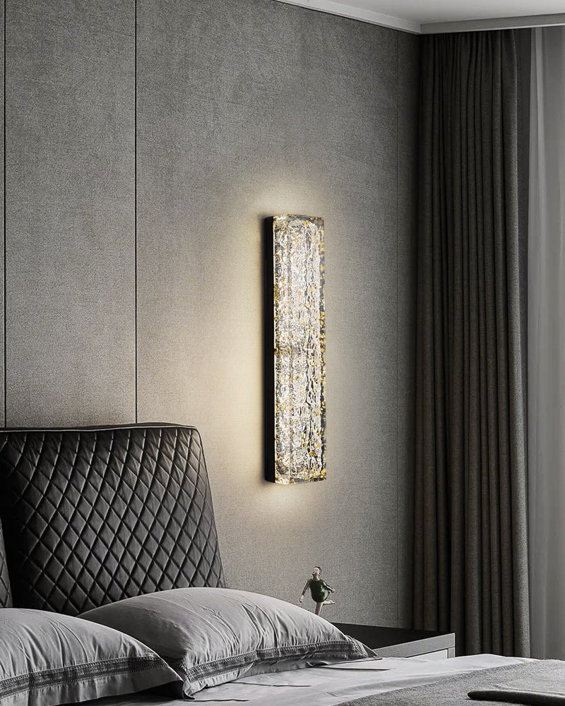 Mavi Prismatische rechthoekige hars wandlamp