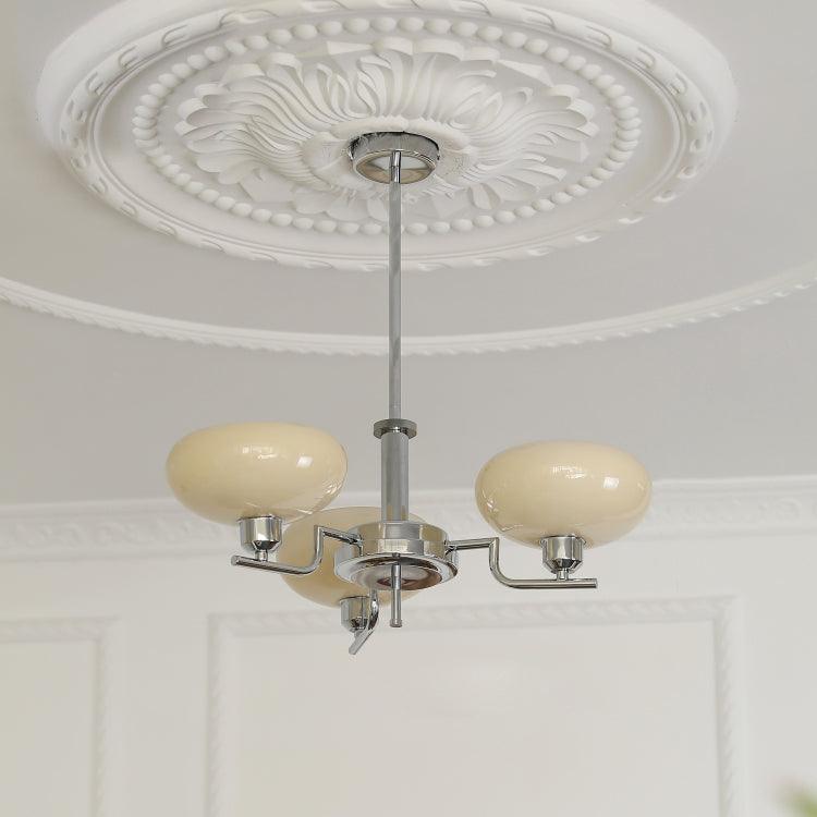Amino hanglamp glazen bol messing frame