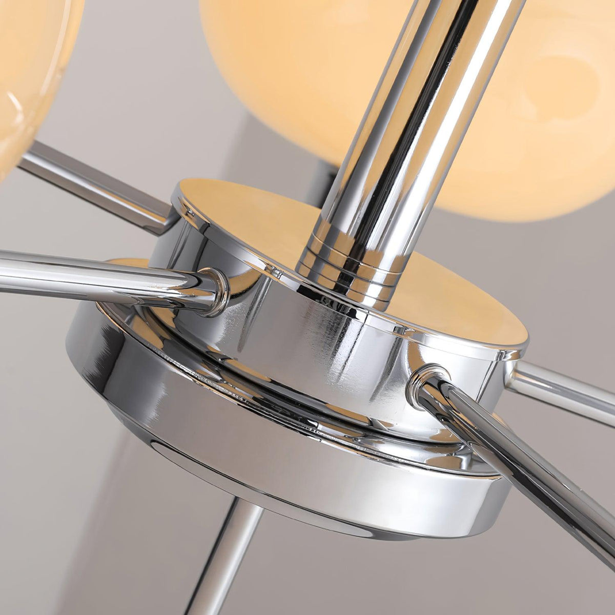 Amino hanglamp glazen bol messing frame
