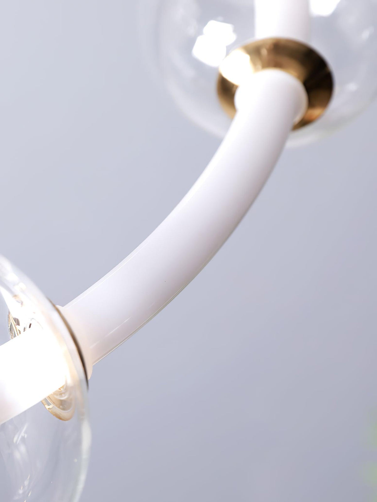 Cera kroonluchter met bolle heldere ringen, modern minimalistisch