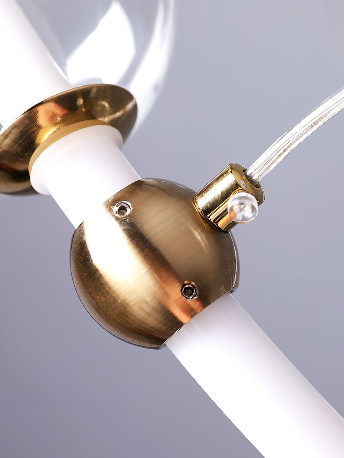 Cera kroonluchter met bolle heldere ringen, modern minimalistisch