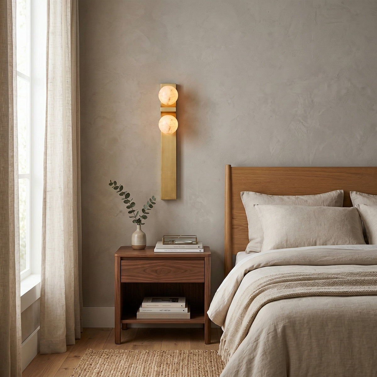 Auralen albasten wandlamp