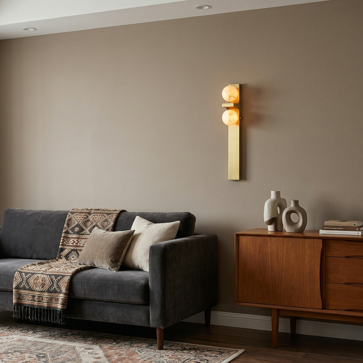Auralen albasten wandlamp