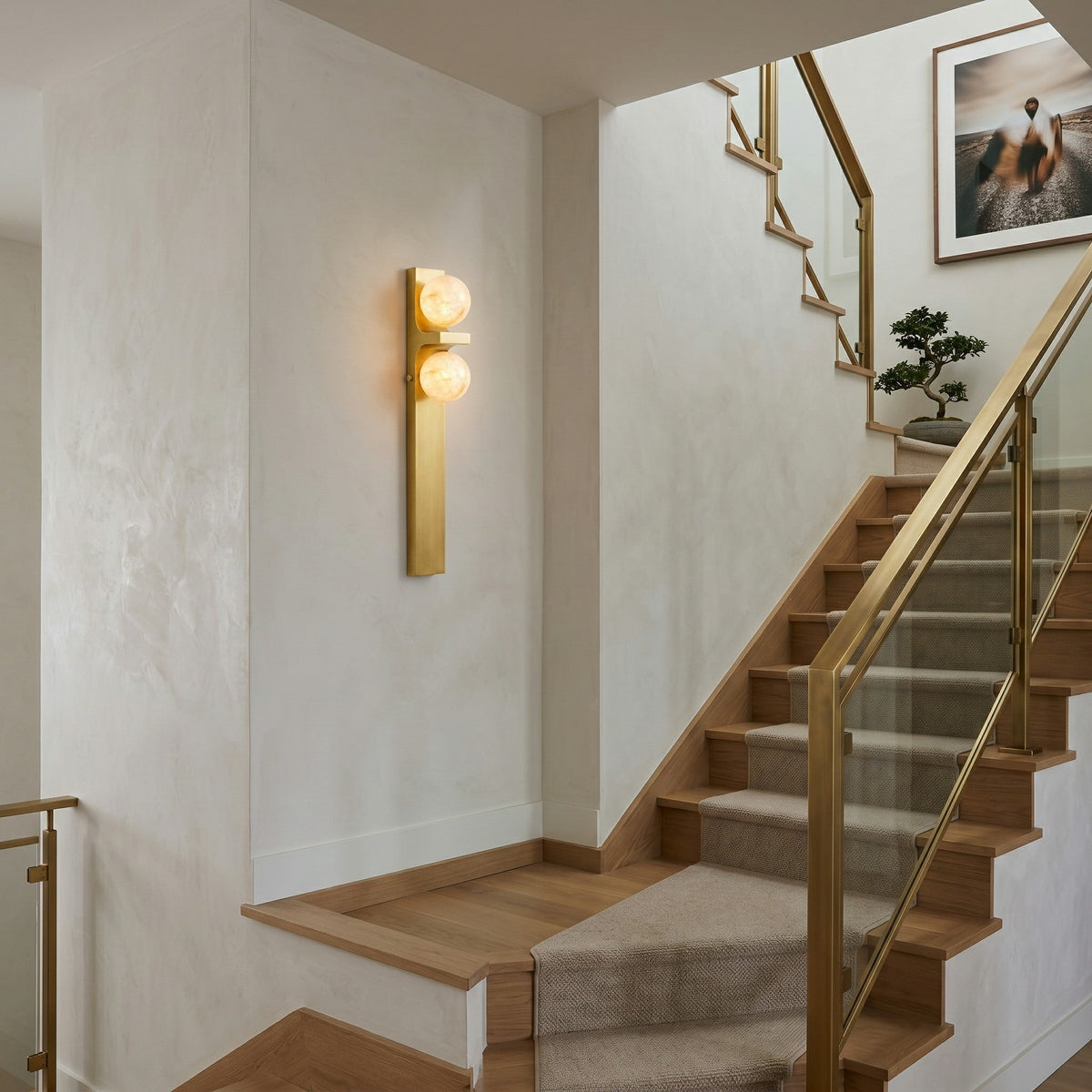 Auralen albasten wandlamp