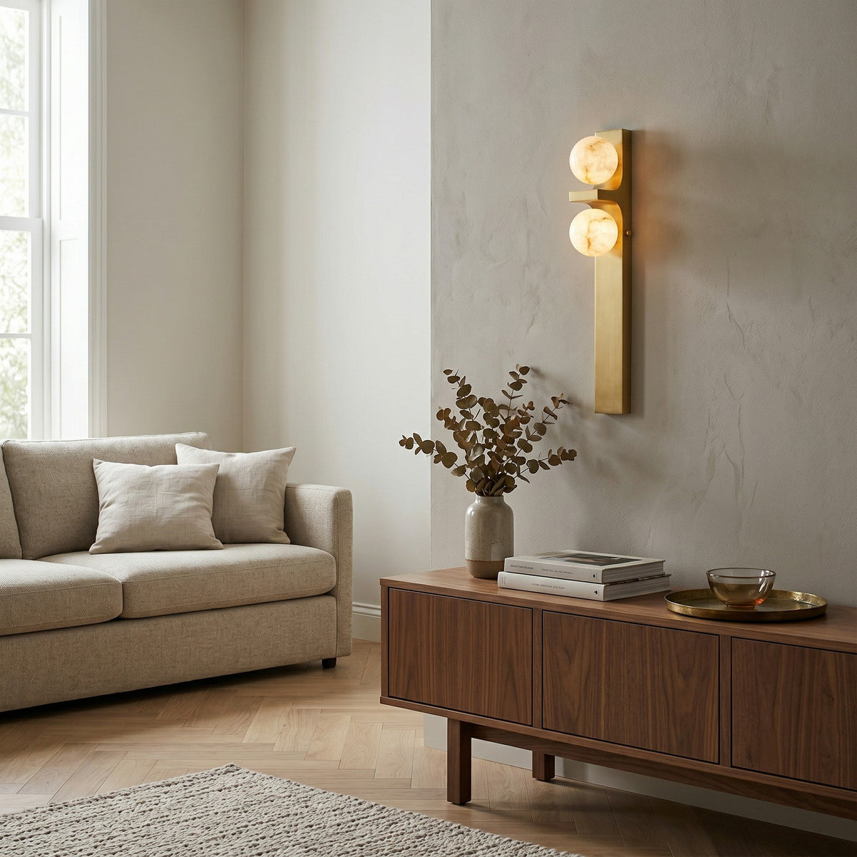Auralen albasten wandlamp