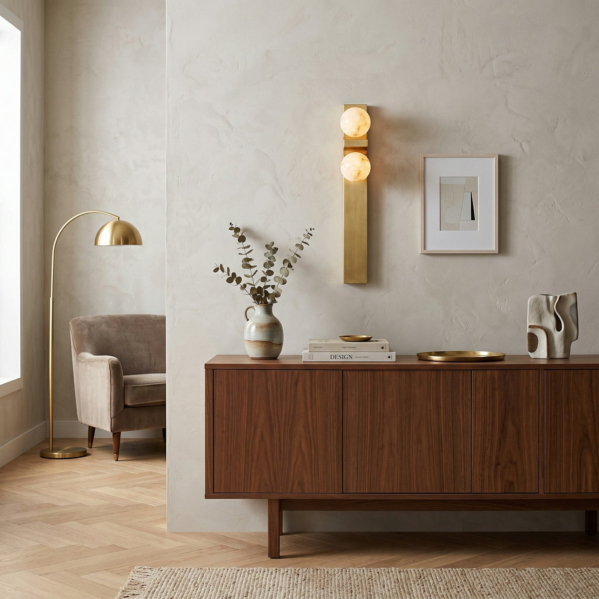 Auralen albasten wandlamp