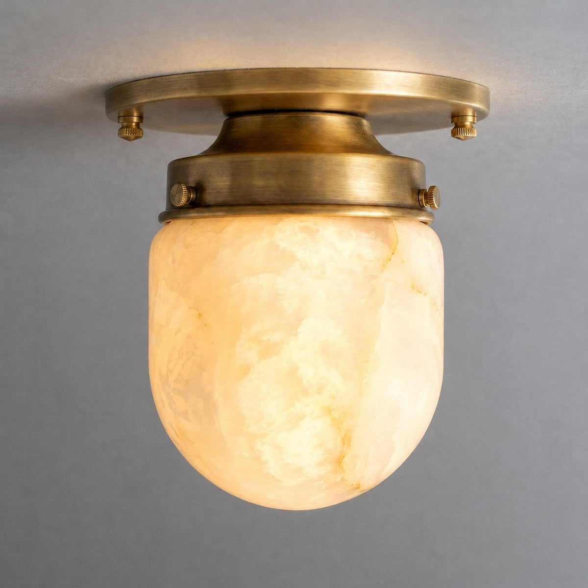 Bullet-shaped albasten plafondlamp
