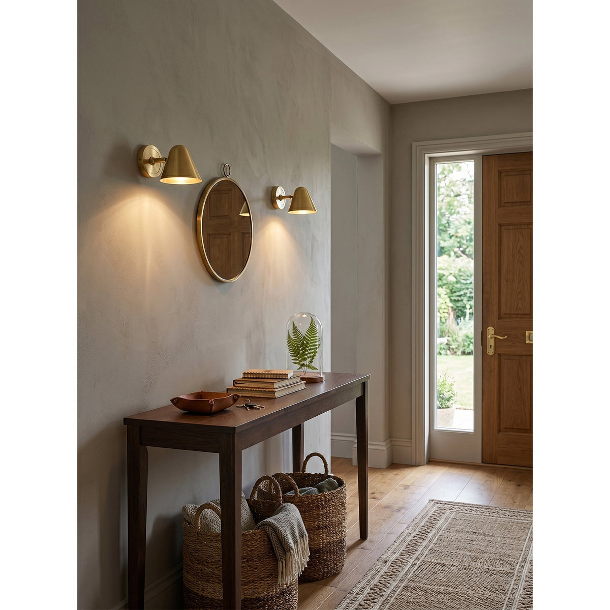 Orelelaria wandlamp met afwerking Antique Bronze