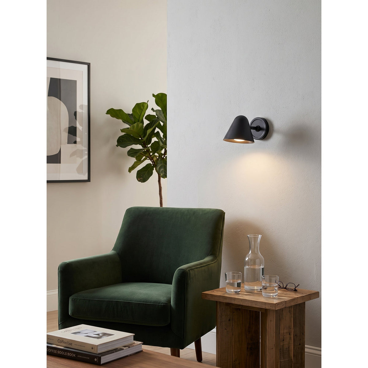 Orelelaria wandlamp met afwerking Antique Bronze