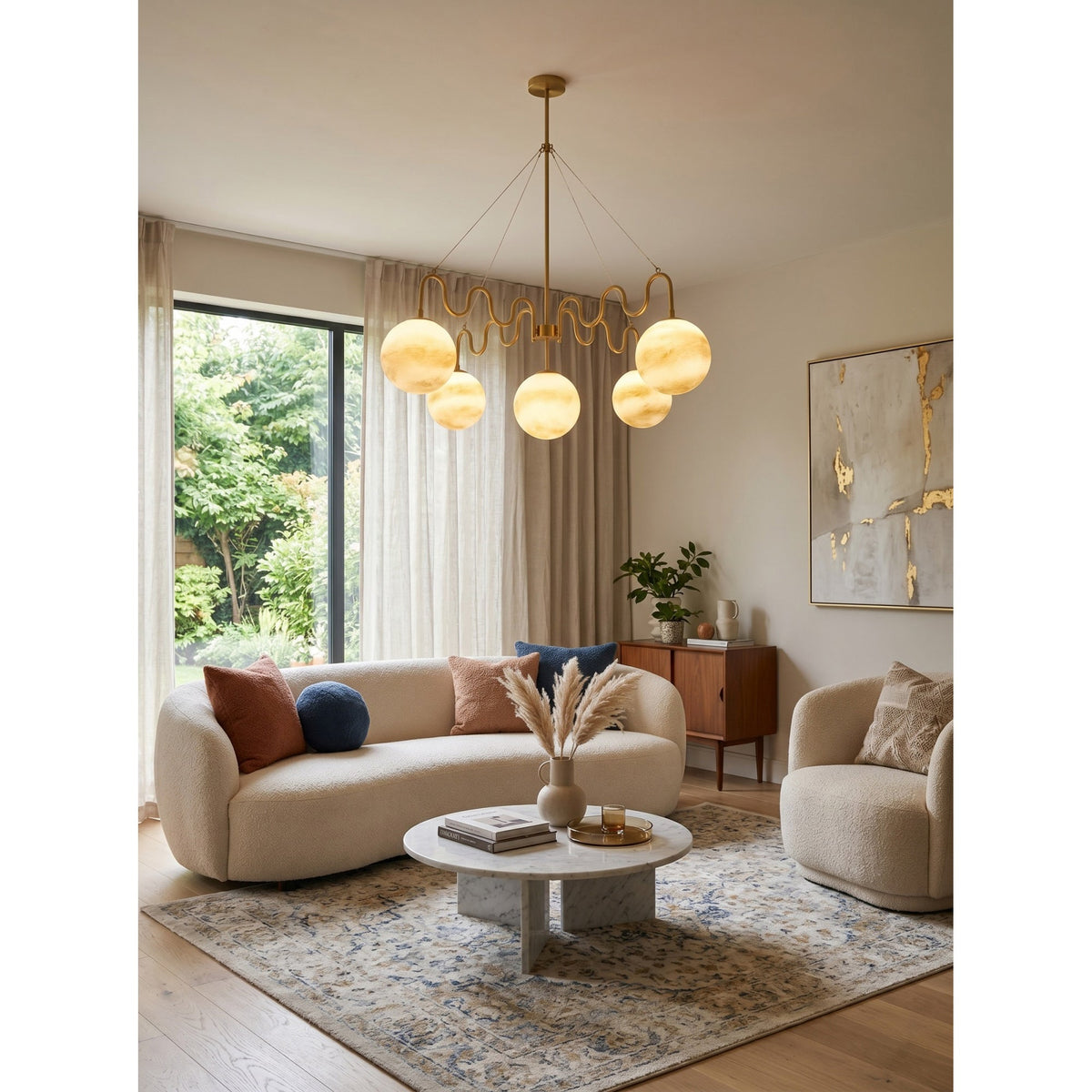 Eirinissa Kroonluchter met glasbal