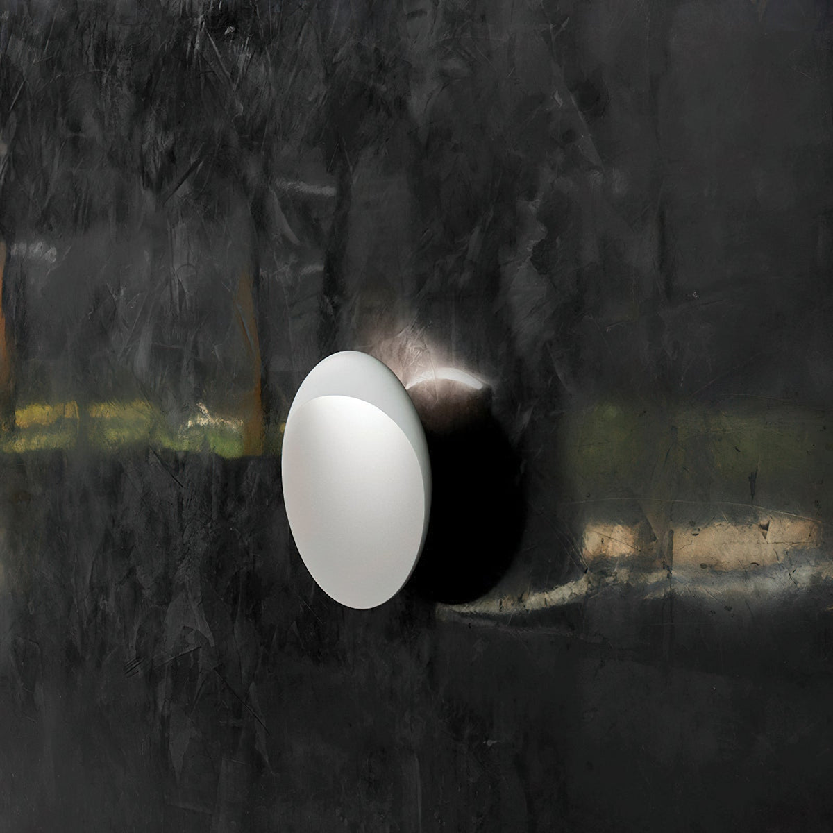 Flindt ronde wandlamp in aluminium