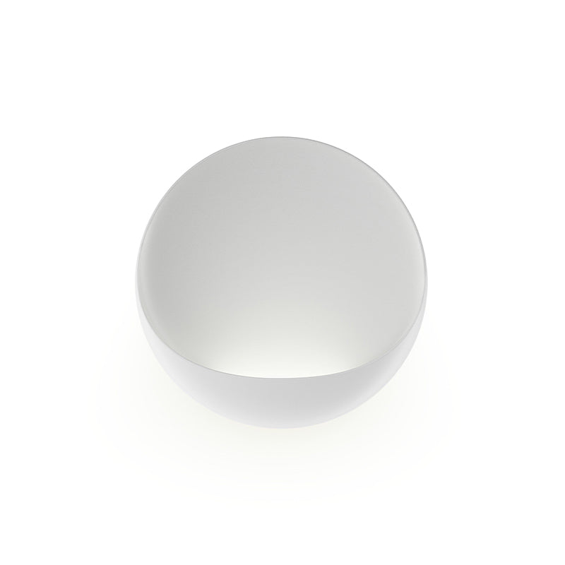Flindt ronde wandlamp in aluminium