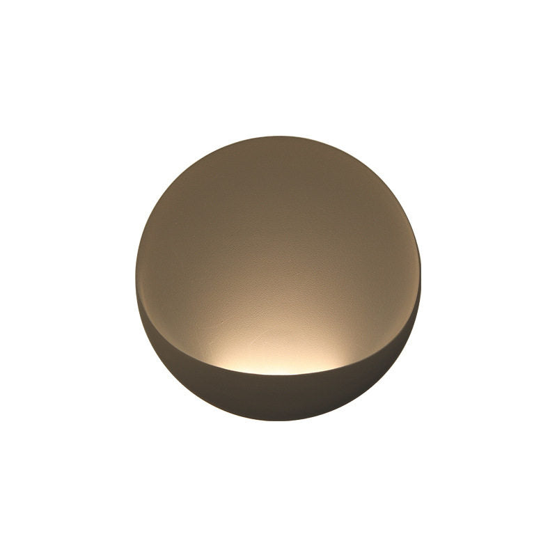 Flindt ronde wandlamp in aluminium