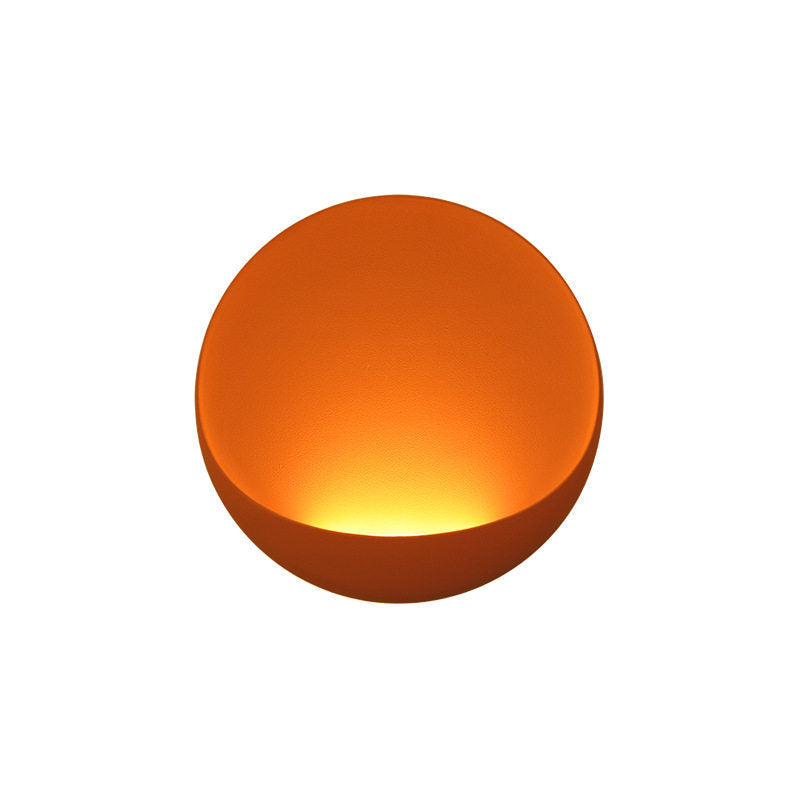 Flindt ronde wandlamp in aluminium