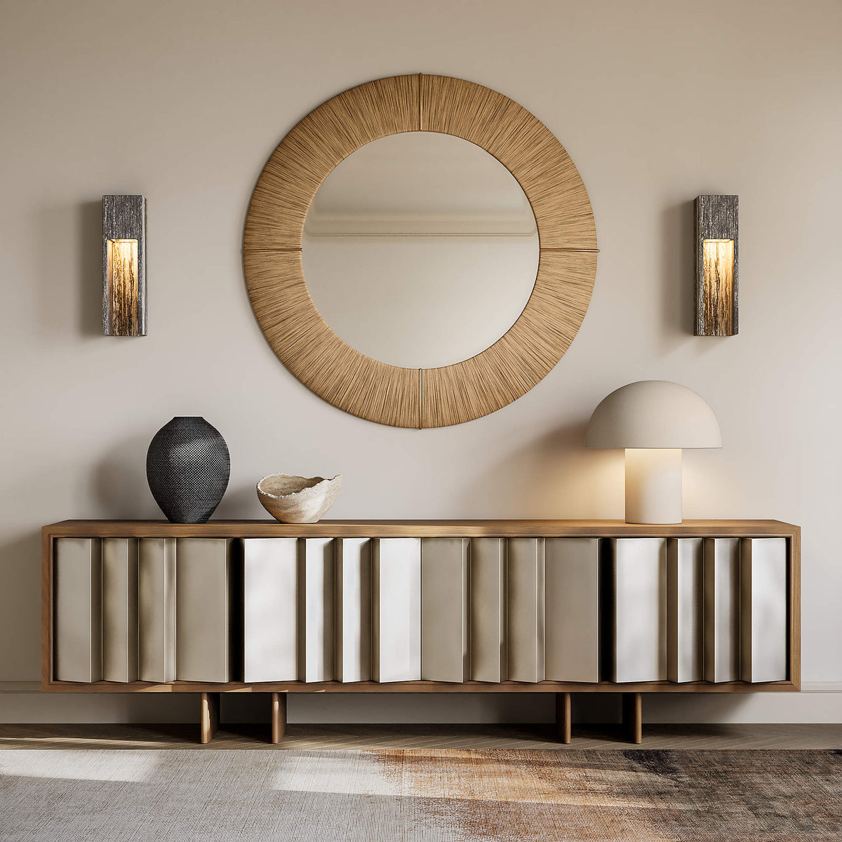 Graziano travertin wandlamp