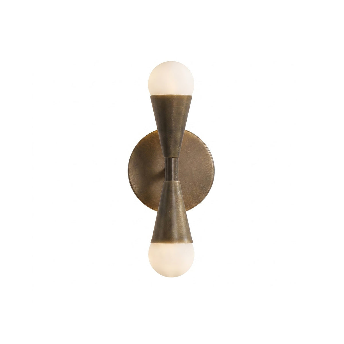 Karma Elvior messing dubbele wandlamp