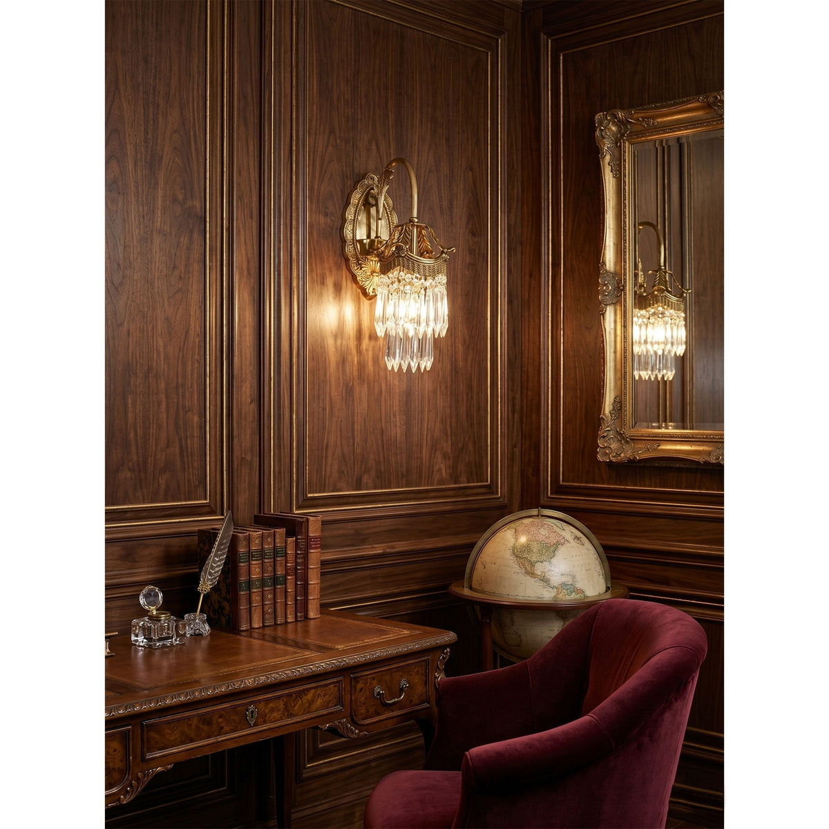 Mayfield kristallen wandlamp