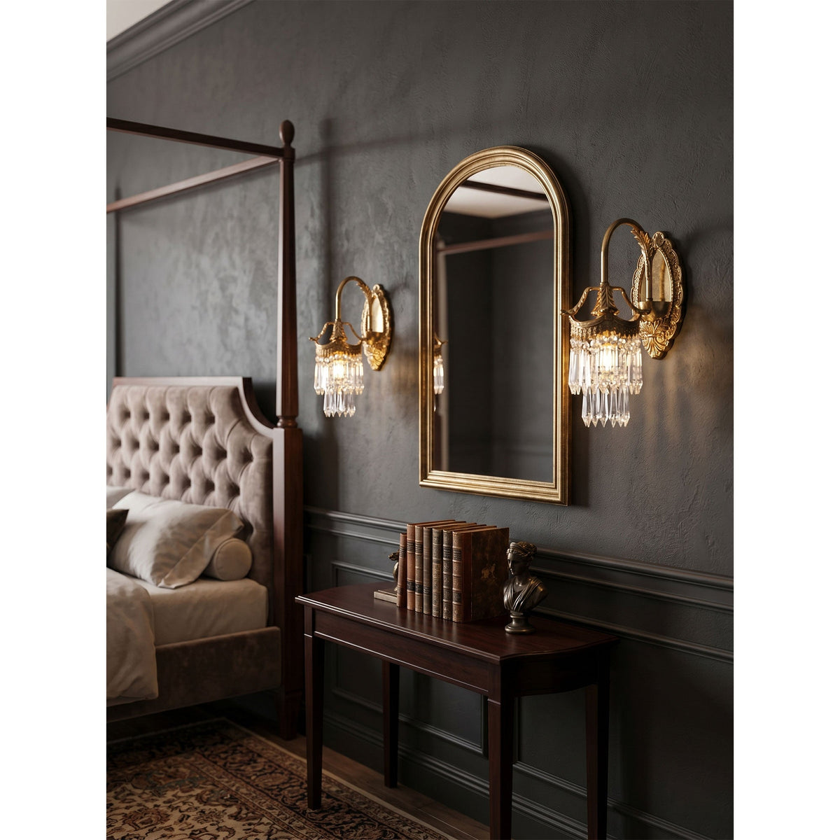 Mayfield kristallen wandlamp