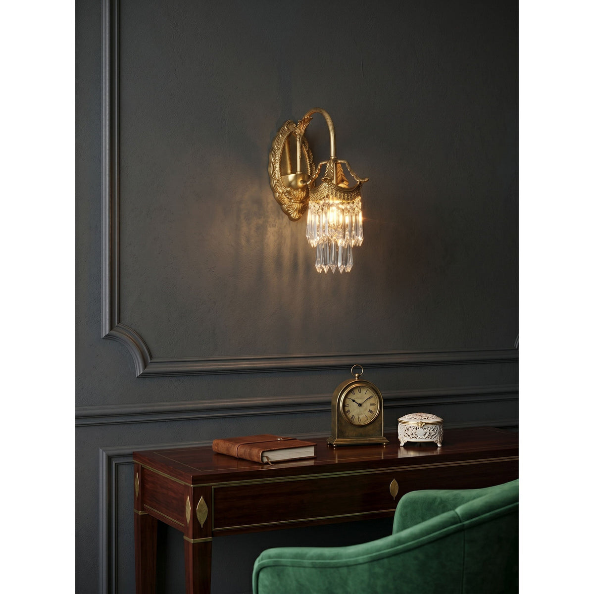 Mayfield kristallen wandlamp