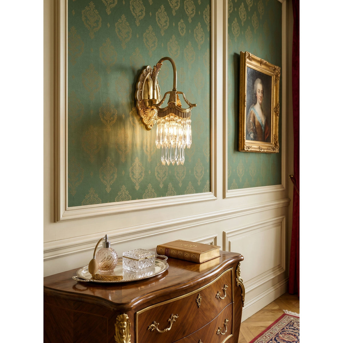Mayfield kristallen wandlamp