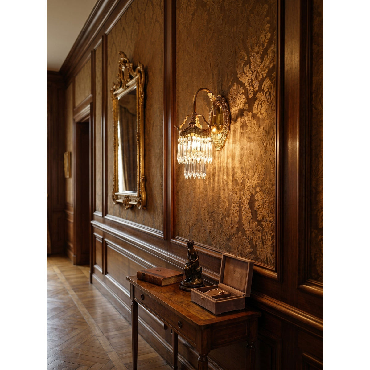 Mayfield kristallen wandlamp
