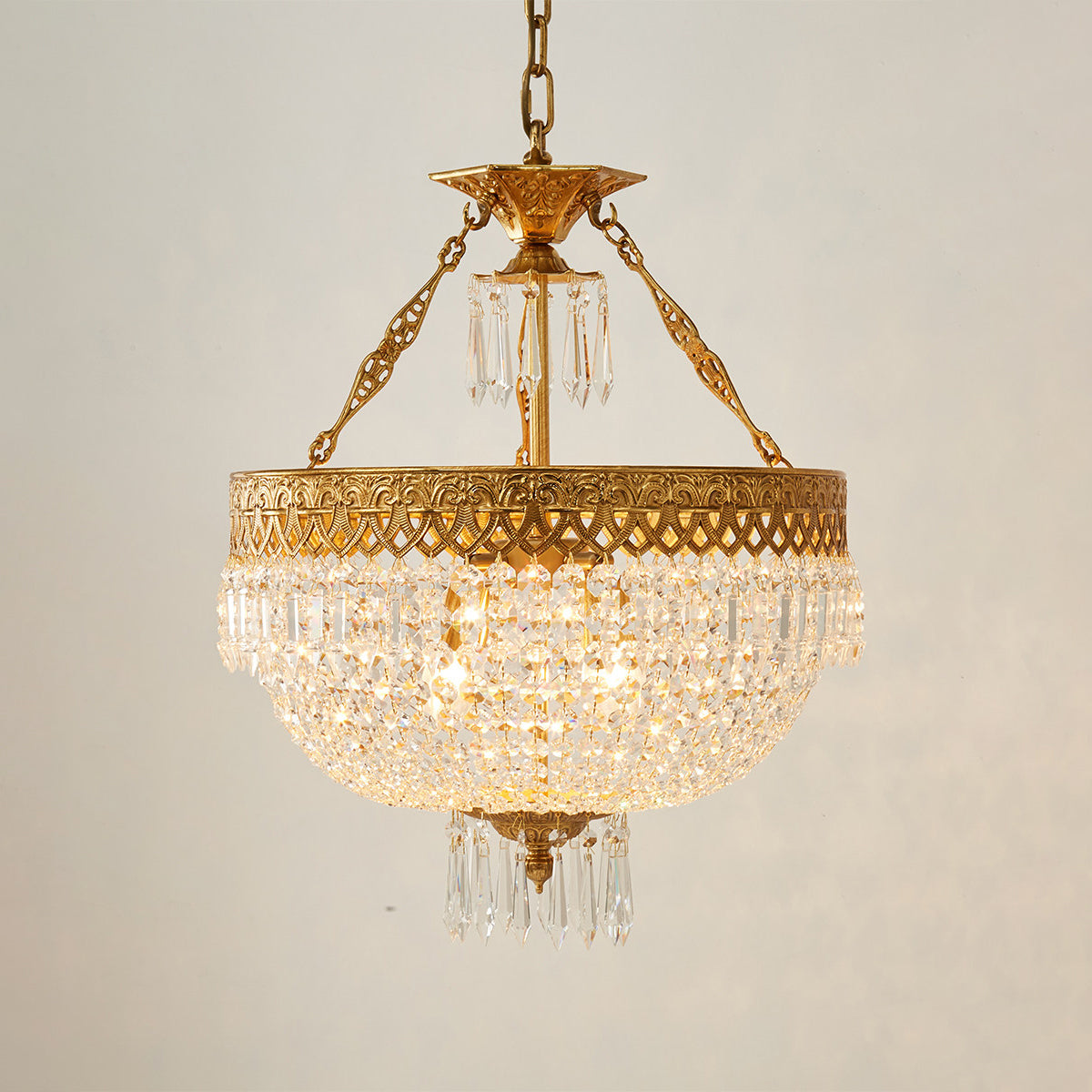 Kestford filigraan messing hanglamp