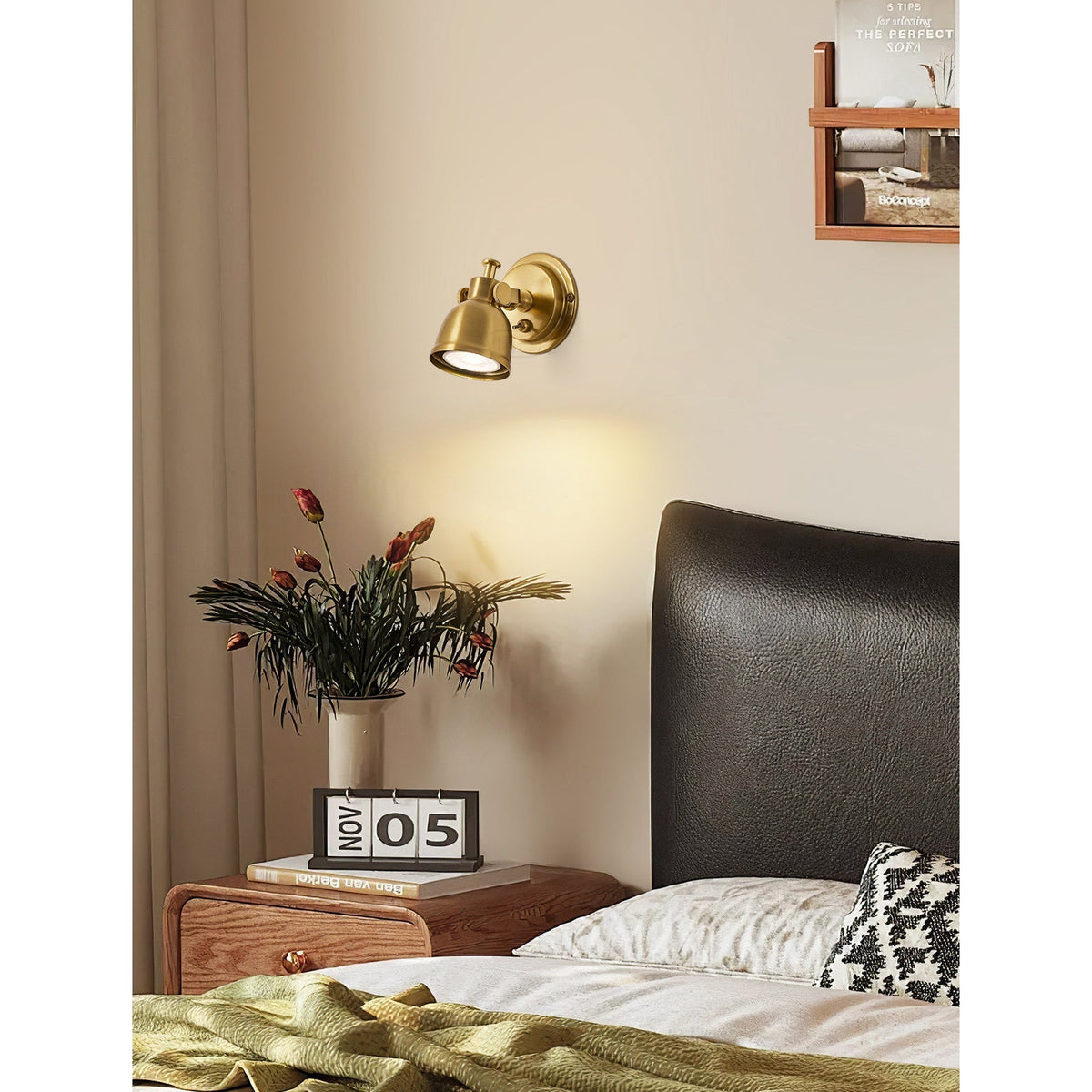 Kaldor wandlamp nikkel