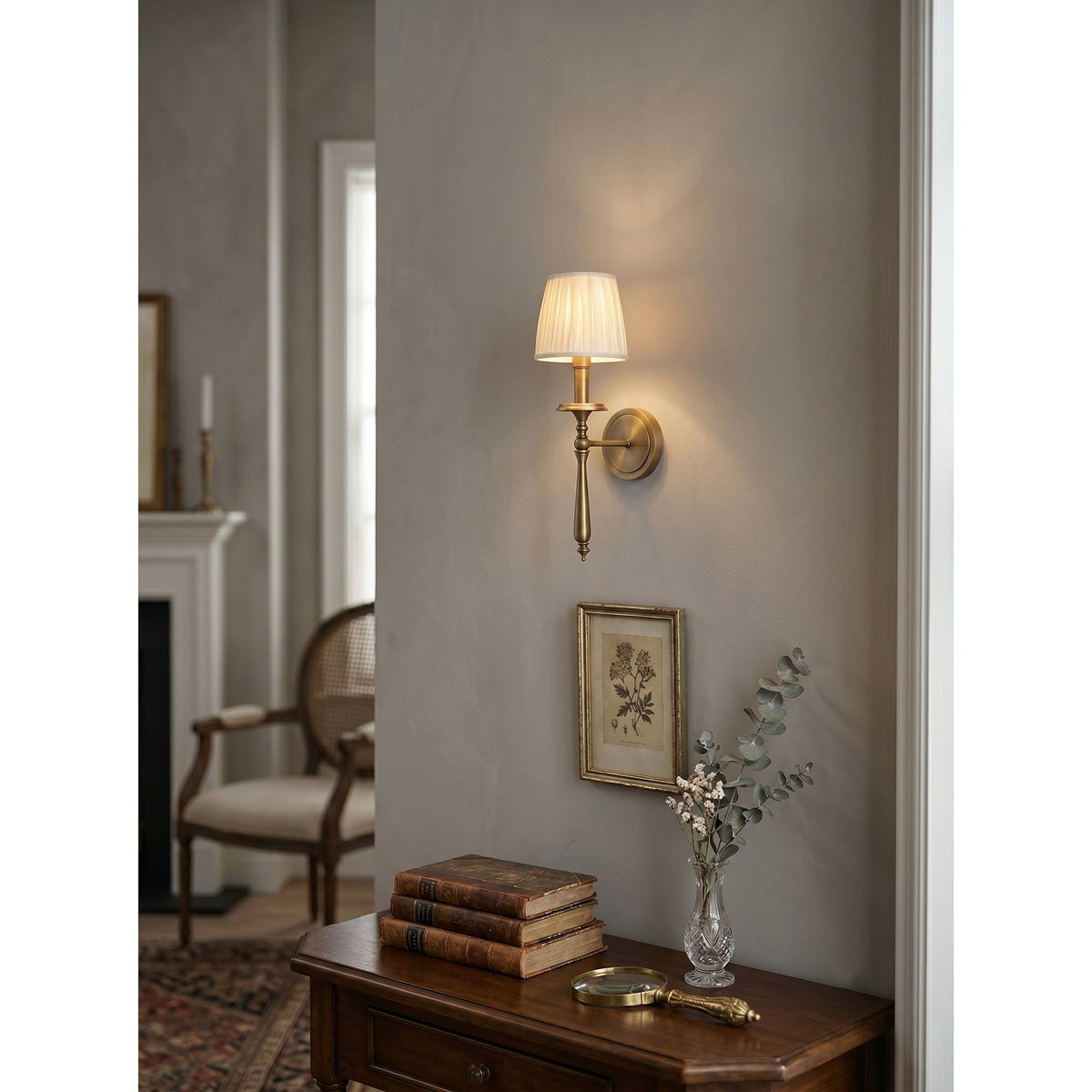 Oriisine wandlamp van messing