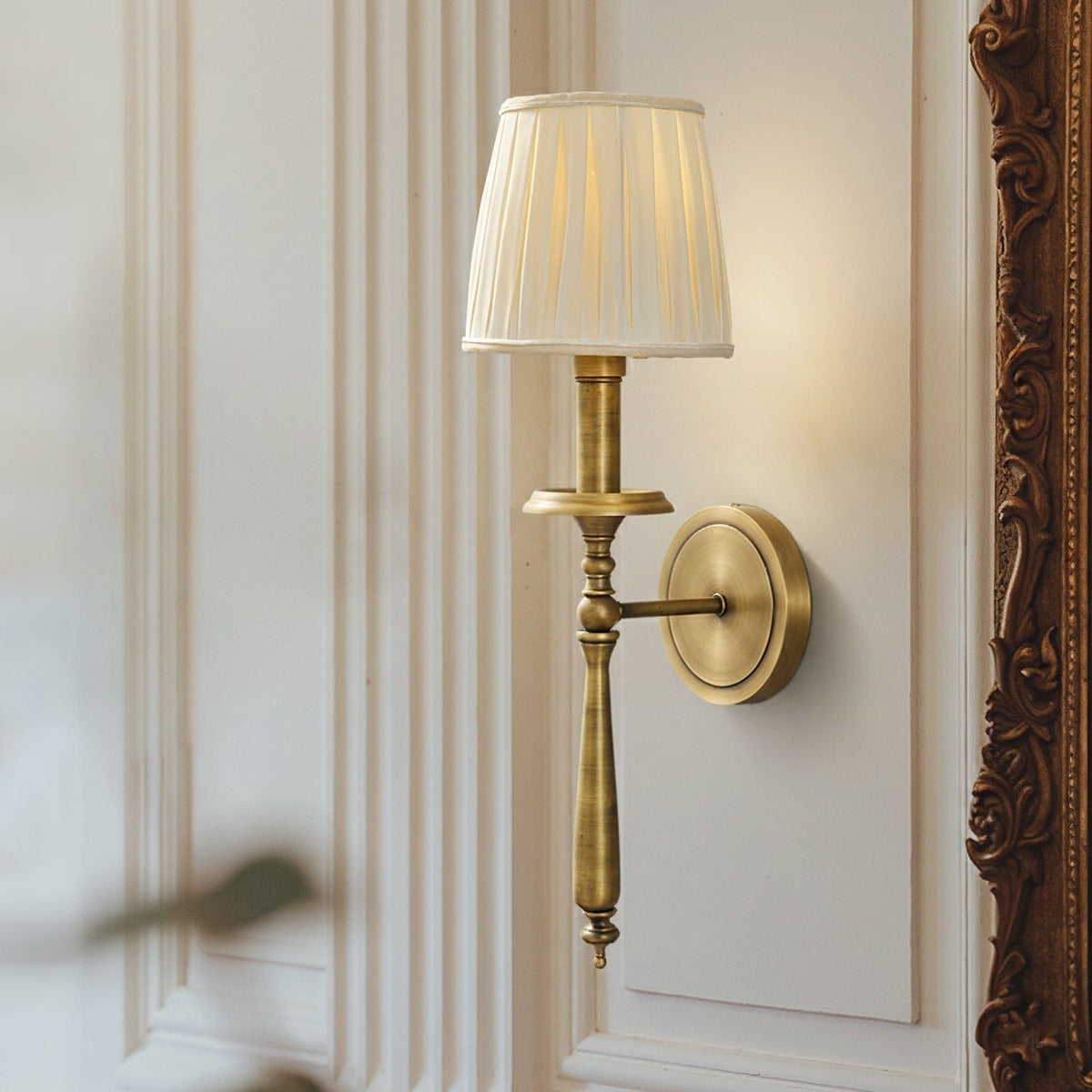 Oriisine wandlamp van messing