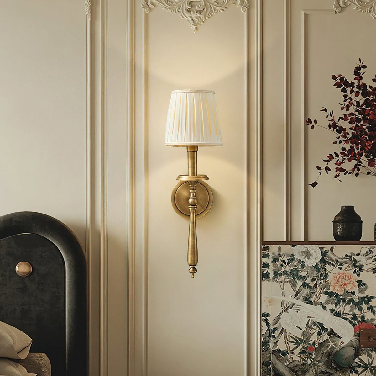 Oriisine wandlamp van messing