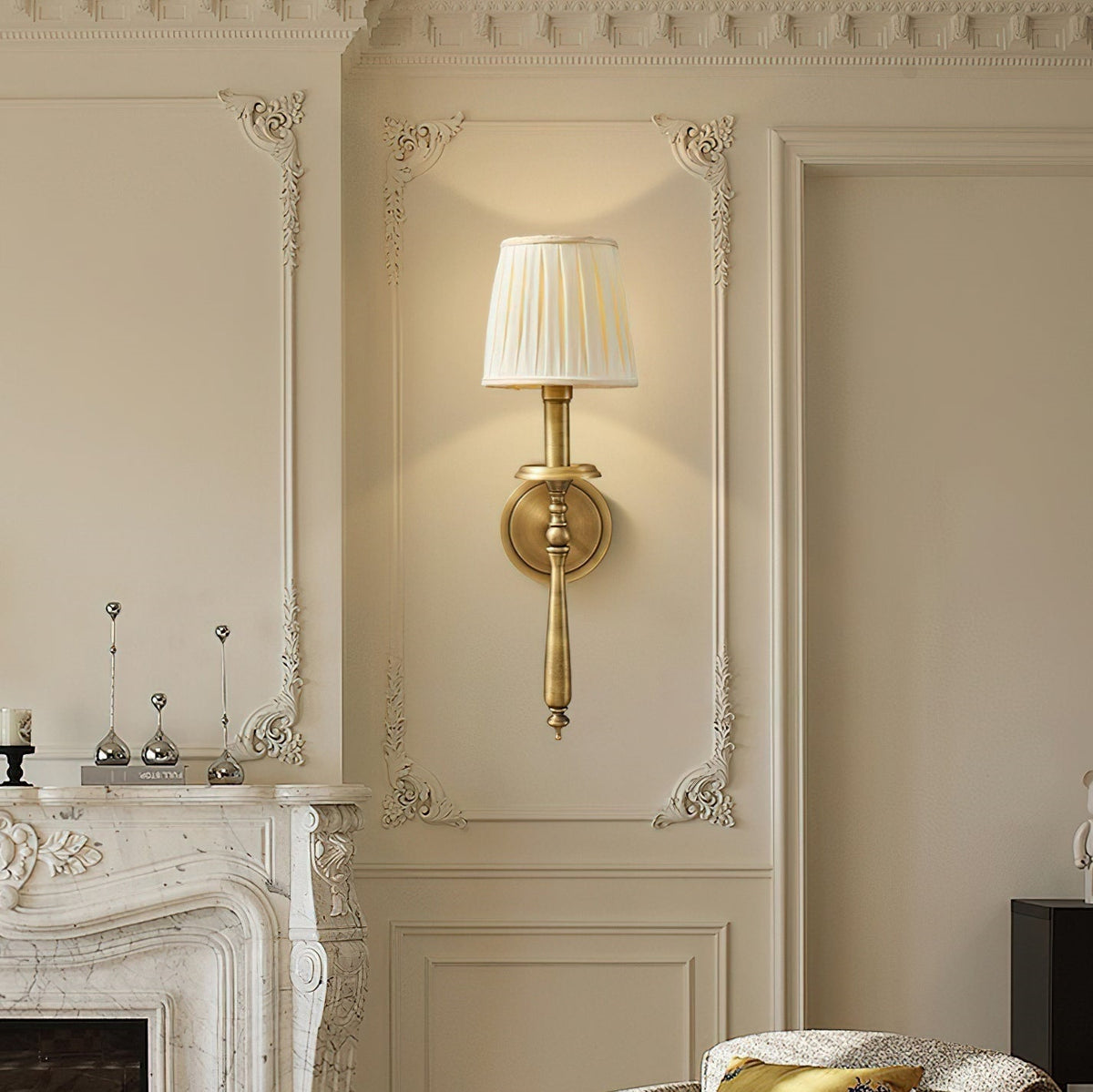 Oriisine wandlamp van messing