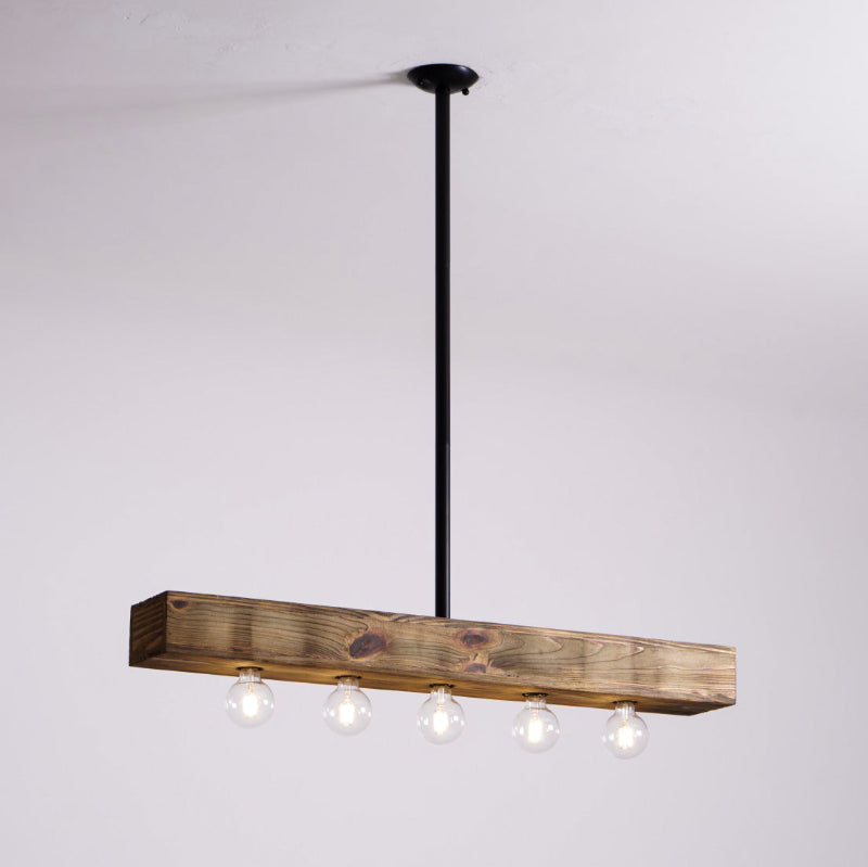 Siraen Kroonluchter van Walnoot Hout