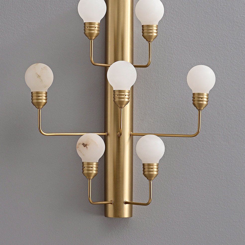 Albelina albast bollen wandlamp