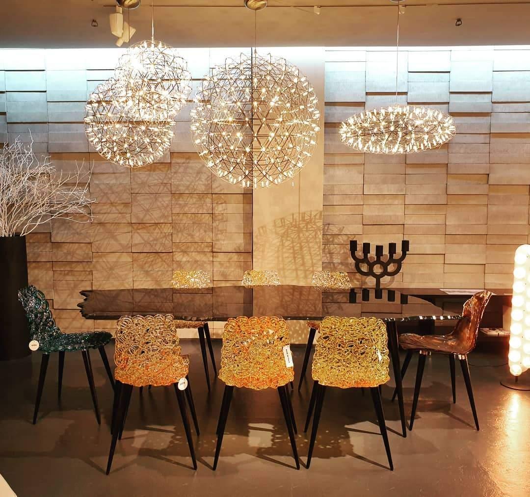 Delcourt Silver Spark Ball hanglamp