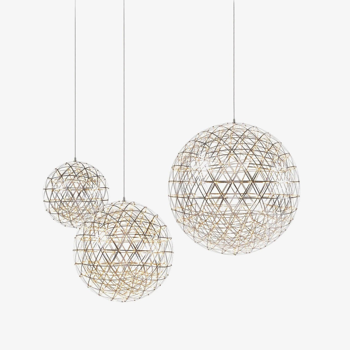 Delcourt Silver Spark Ball hanglamp