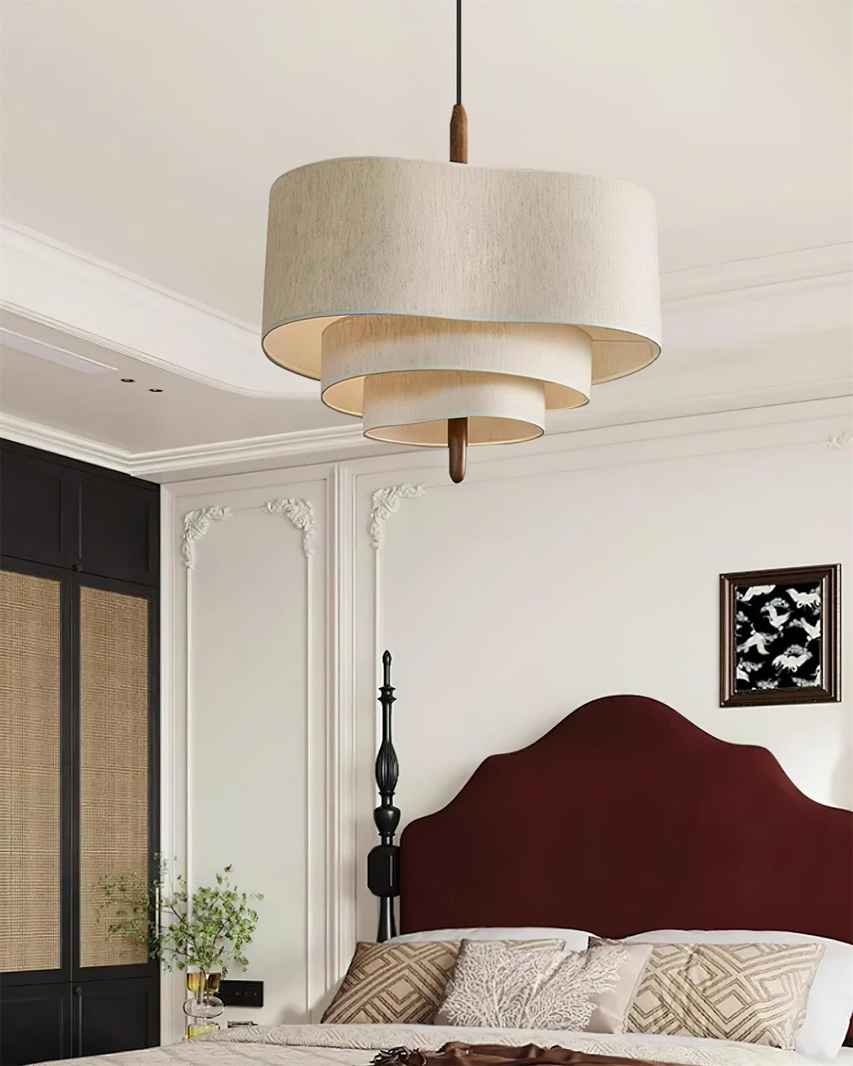 Greta Groene Stof hanglamp