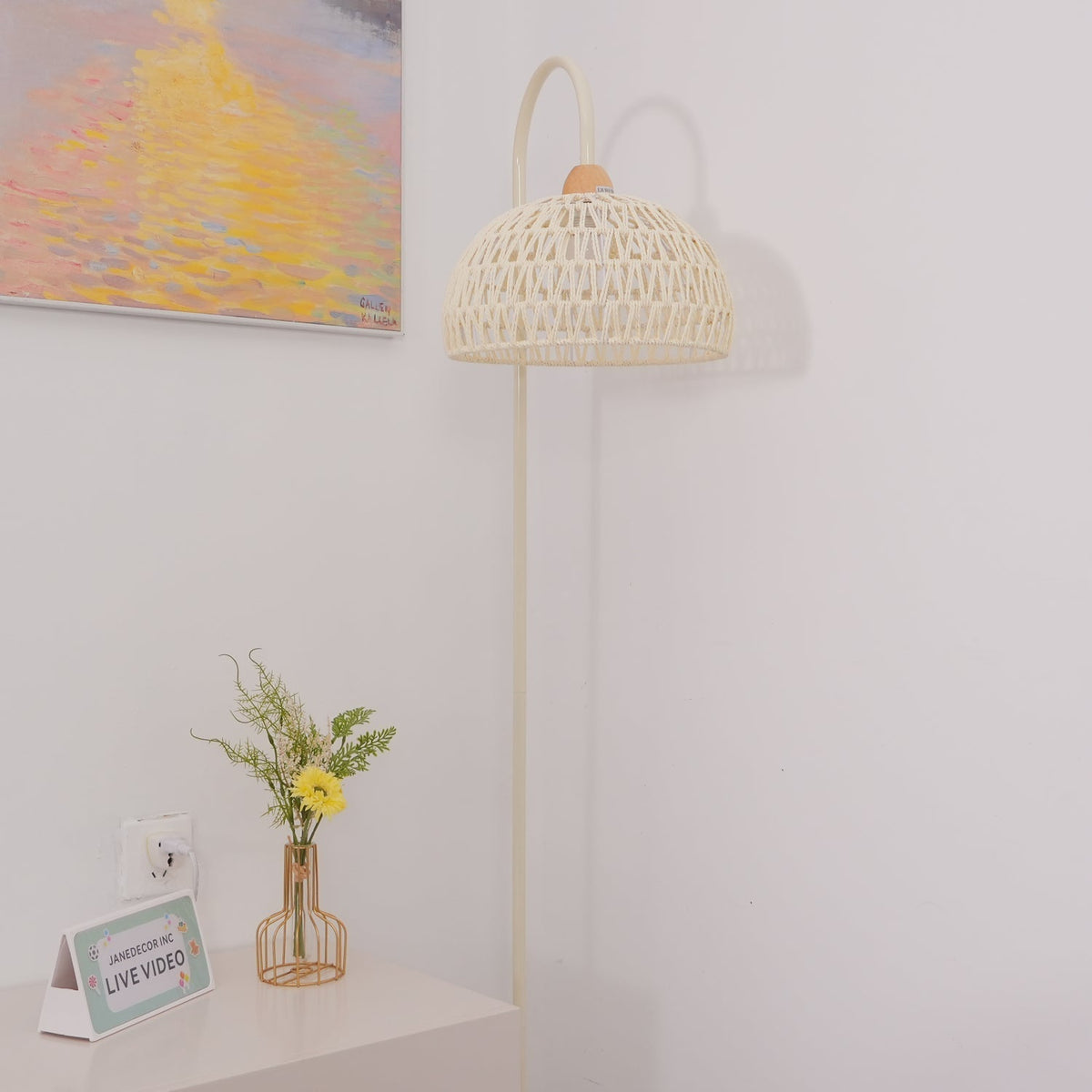 Tor vloerlamp minimalistisch beige