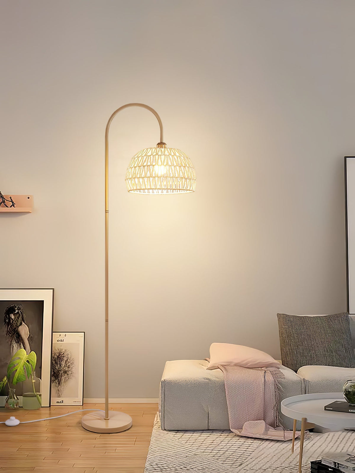 Tor vloerlamp minimalistisch beige