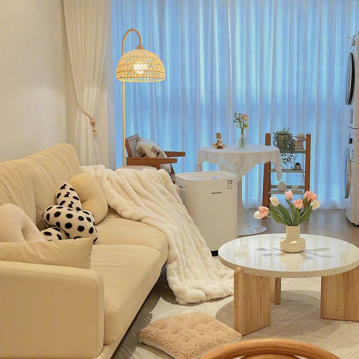 Tor vloerlamp minimalistisch beige