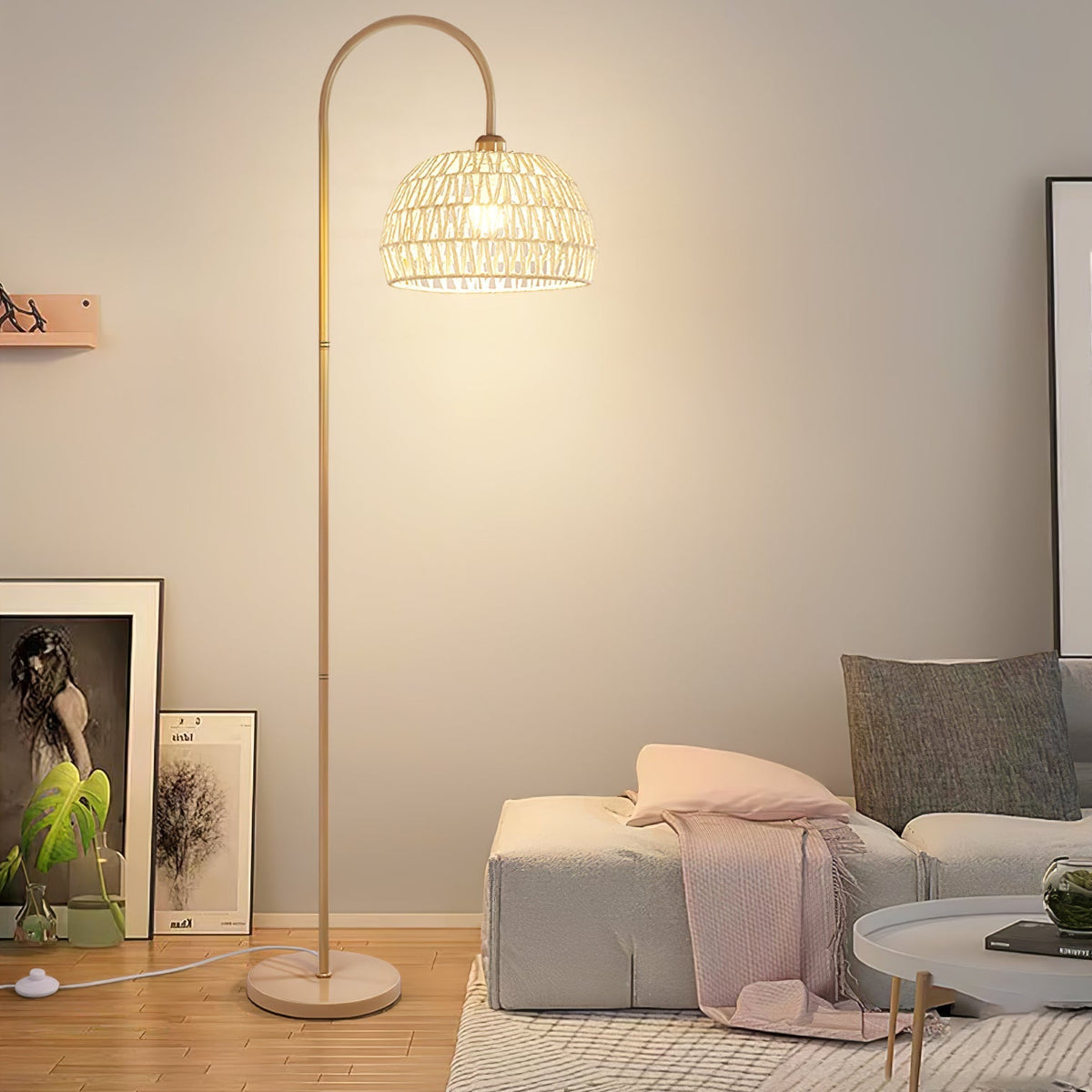 Tor vloerlamp minimalistisch beige