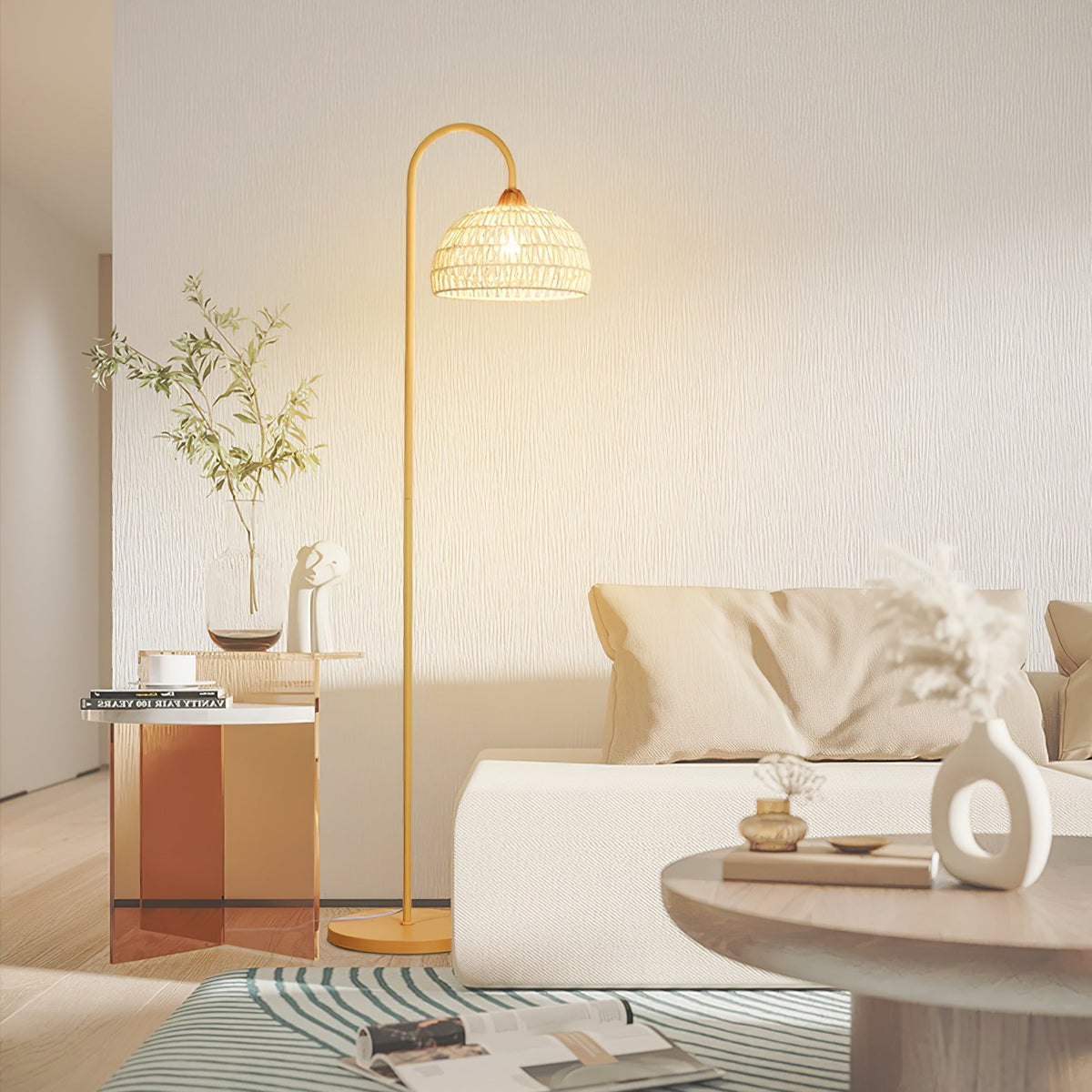 Tor vloerlamp minimalistisch beige