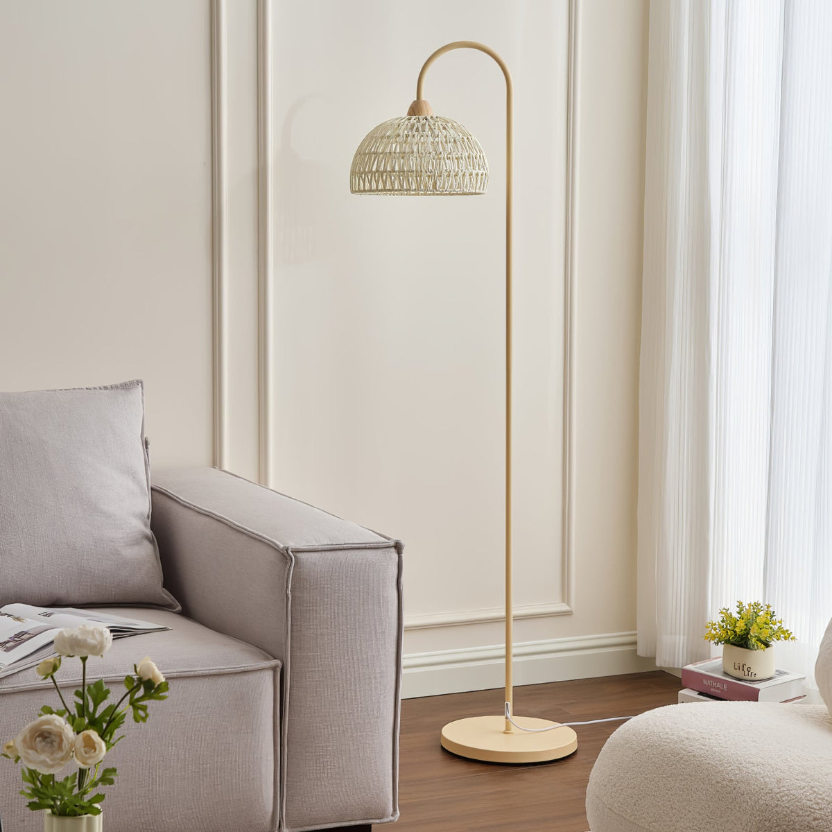 Tor vloerlamp minimalistisch beige