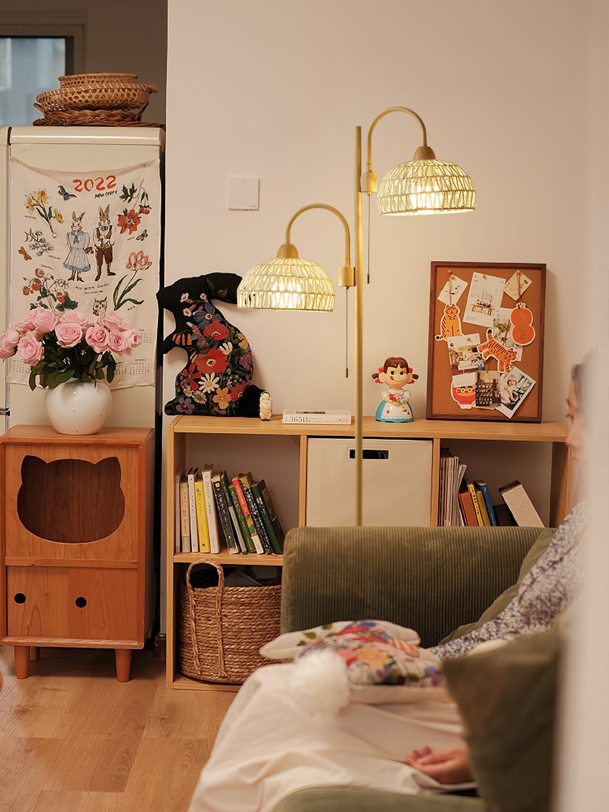 Tor vloerlamp minimalistisch beige