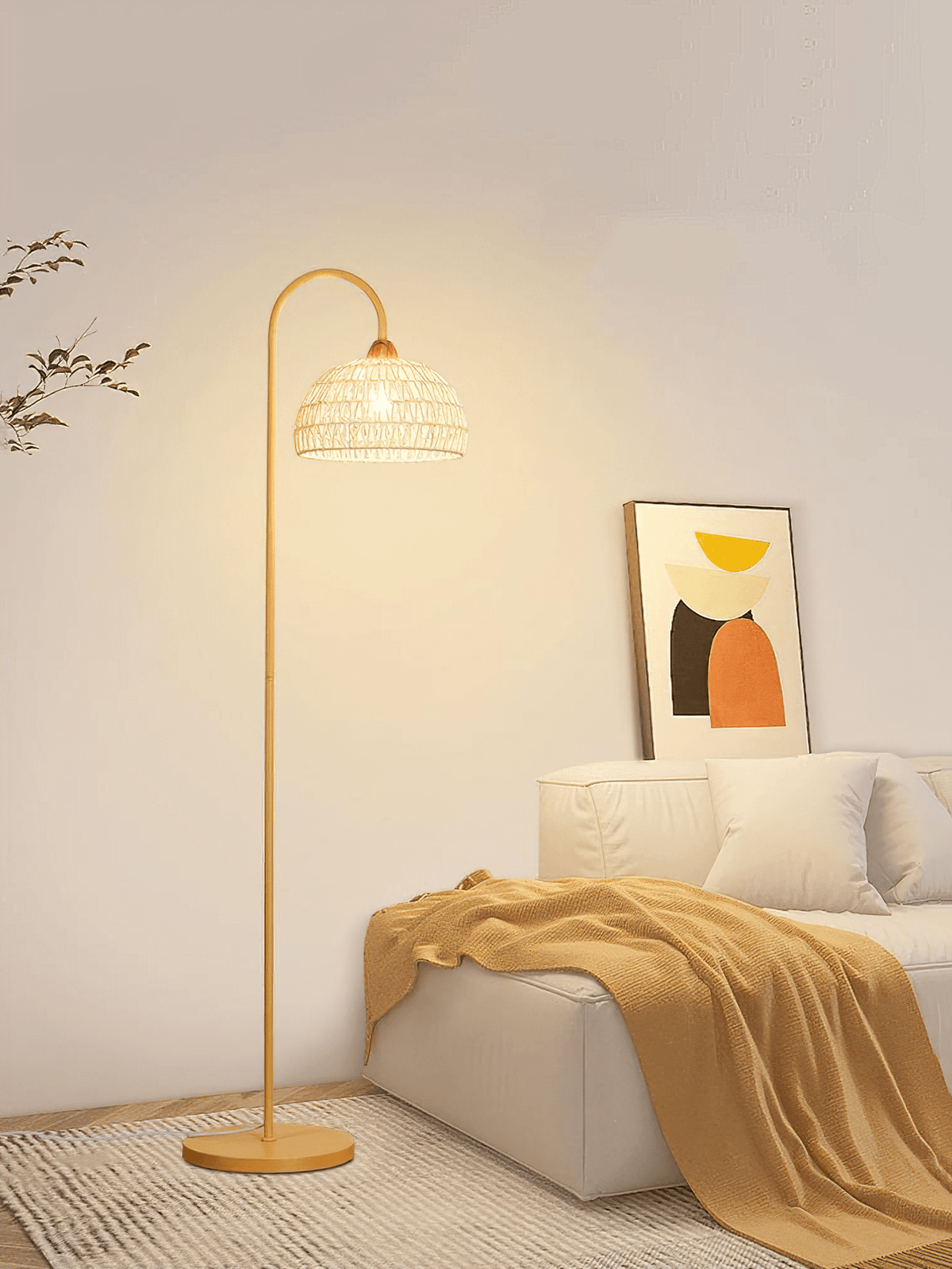 Tor vloerlamp minimalistisch beige