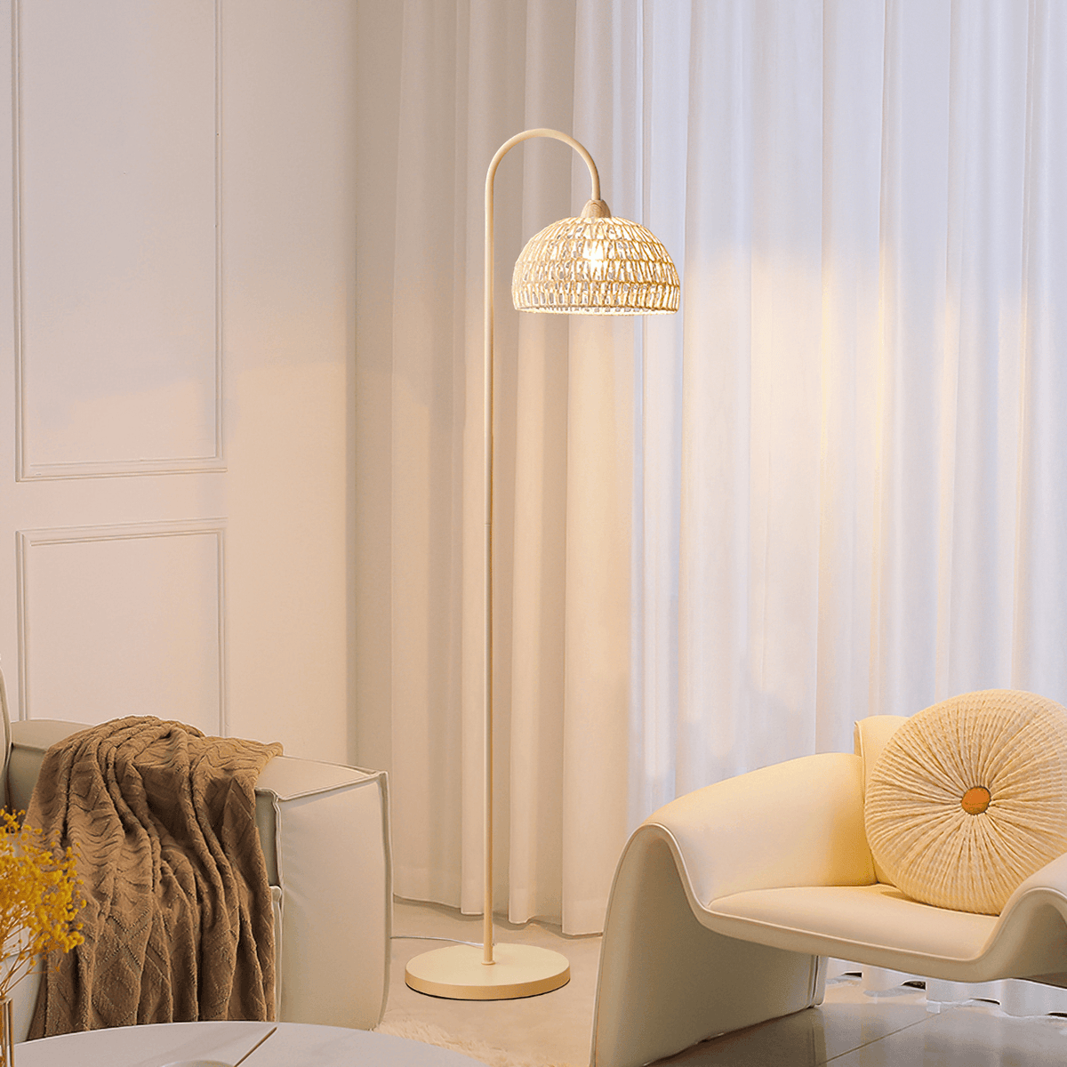 Tor vloerlamp minimalistisch beige